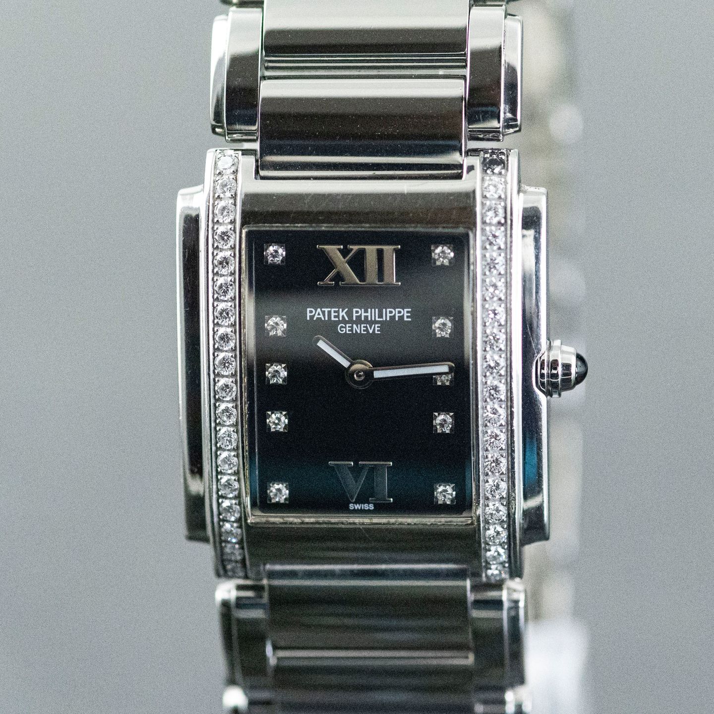 Patek Philippe Twenty~4 4910/10A-011 (2000) - Zwart wijzerplaat 25mm Staal (7/8)