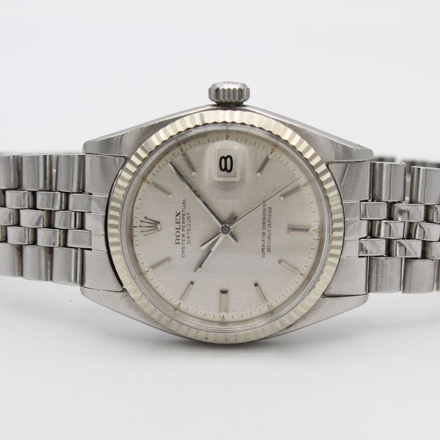 Rolex Datejust 1601 (1972) - Zilver wijzerplaat 36mm Staal (4/8)