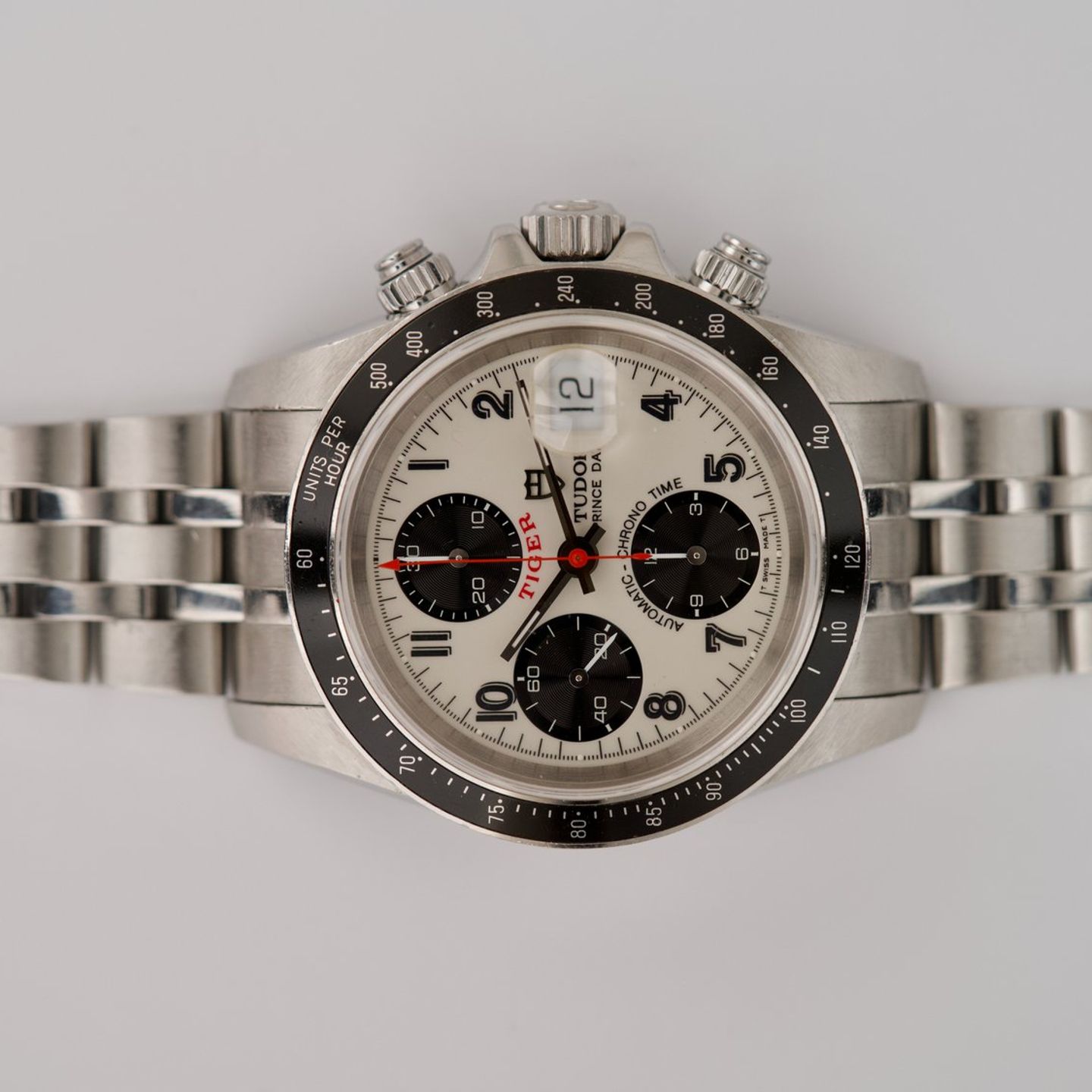 Tudor Prince Date 79260P (2000) - White dial 40 mm Steel case (3/8)