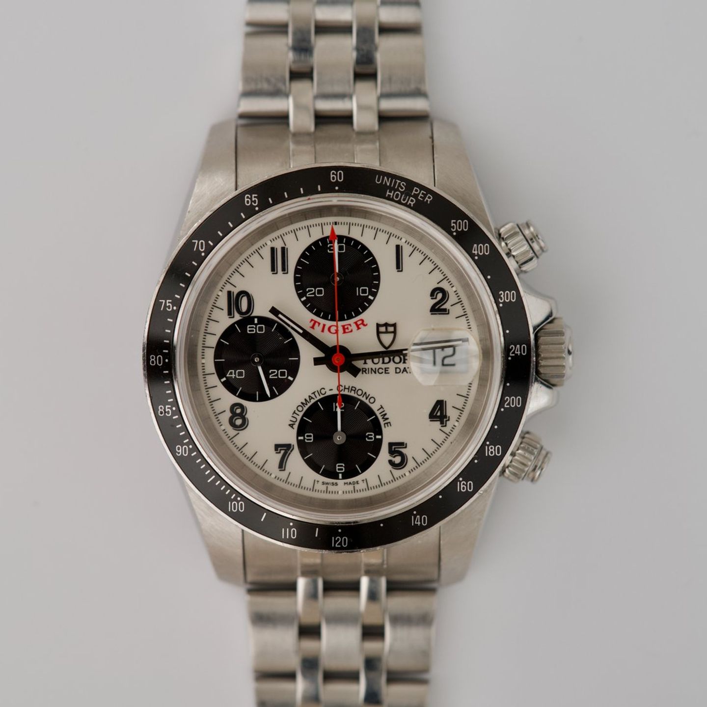 Tudor Prince Date 79260P (2000) - White dial 40 mm Steel case (2/8)