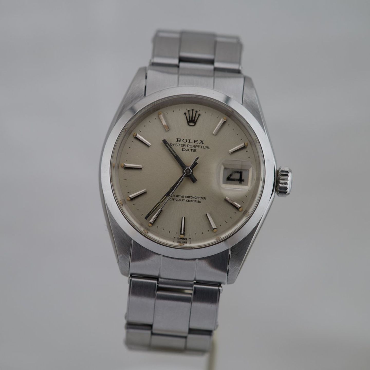 Rolex Oyster Perpetual Date 1500 (1970) - Champagne wijzerplaat 34mm Staal (5/7)
