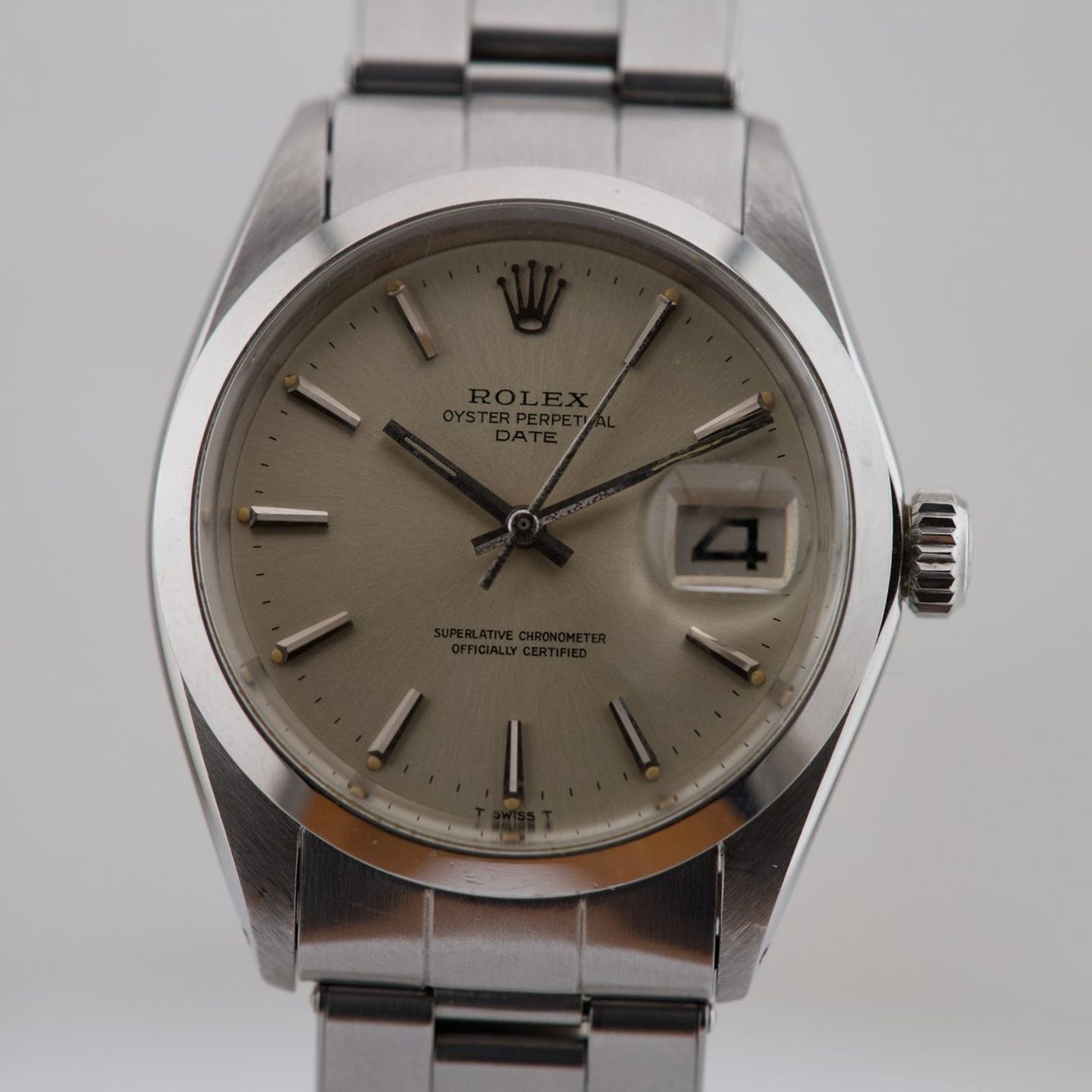 Rolex Oyster Perpetual Date 1500 (1970) - Champagne dial 34 mm Steel case (1/7)