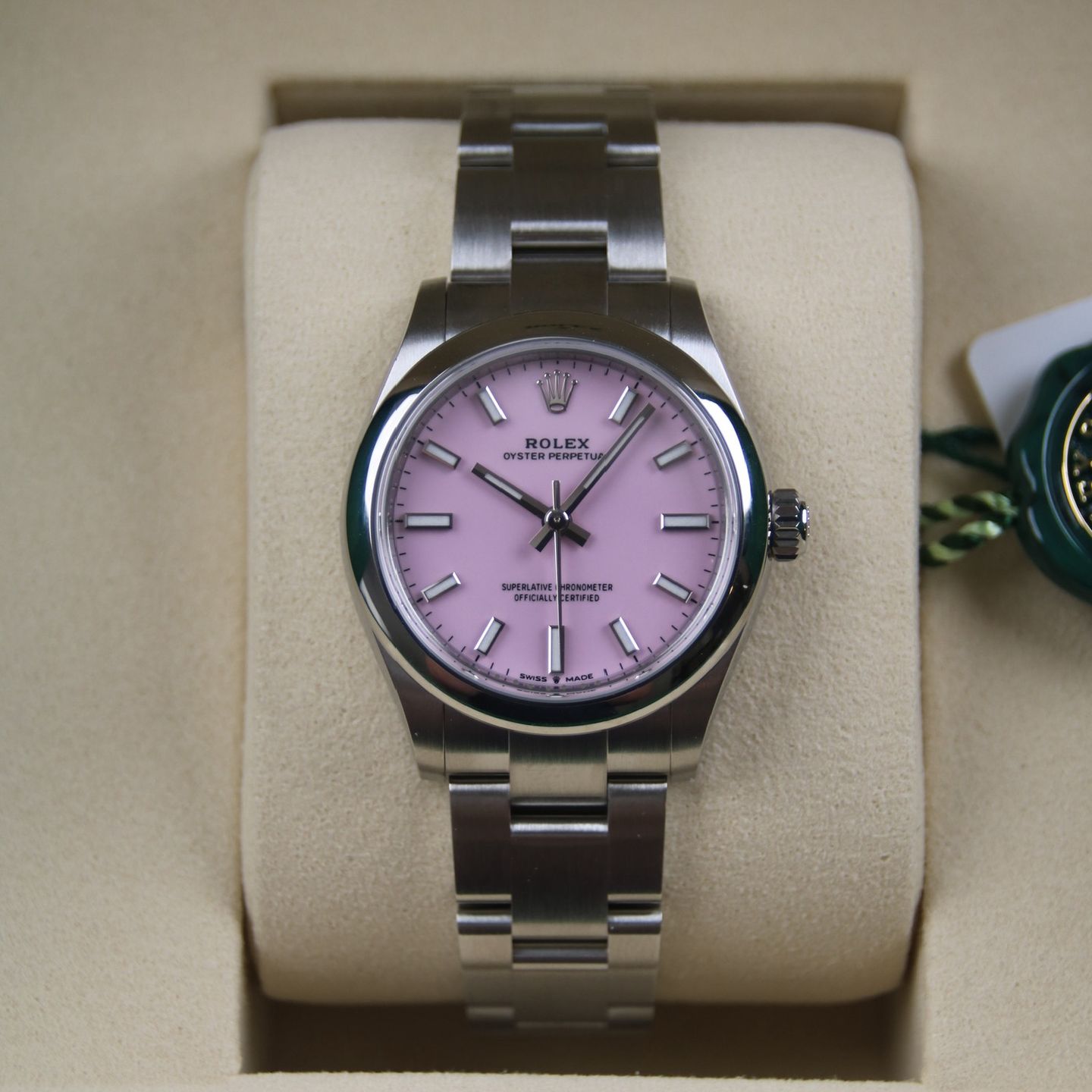 Rolex Oyster Perpetual 31 277200 (2025) - Pink dial 31 mm Steel case (1/8)