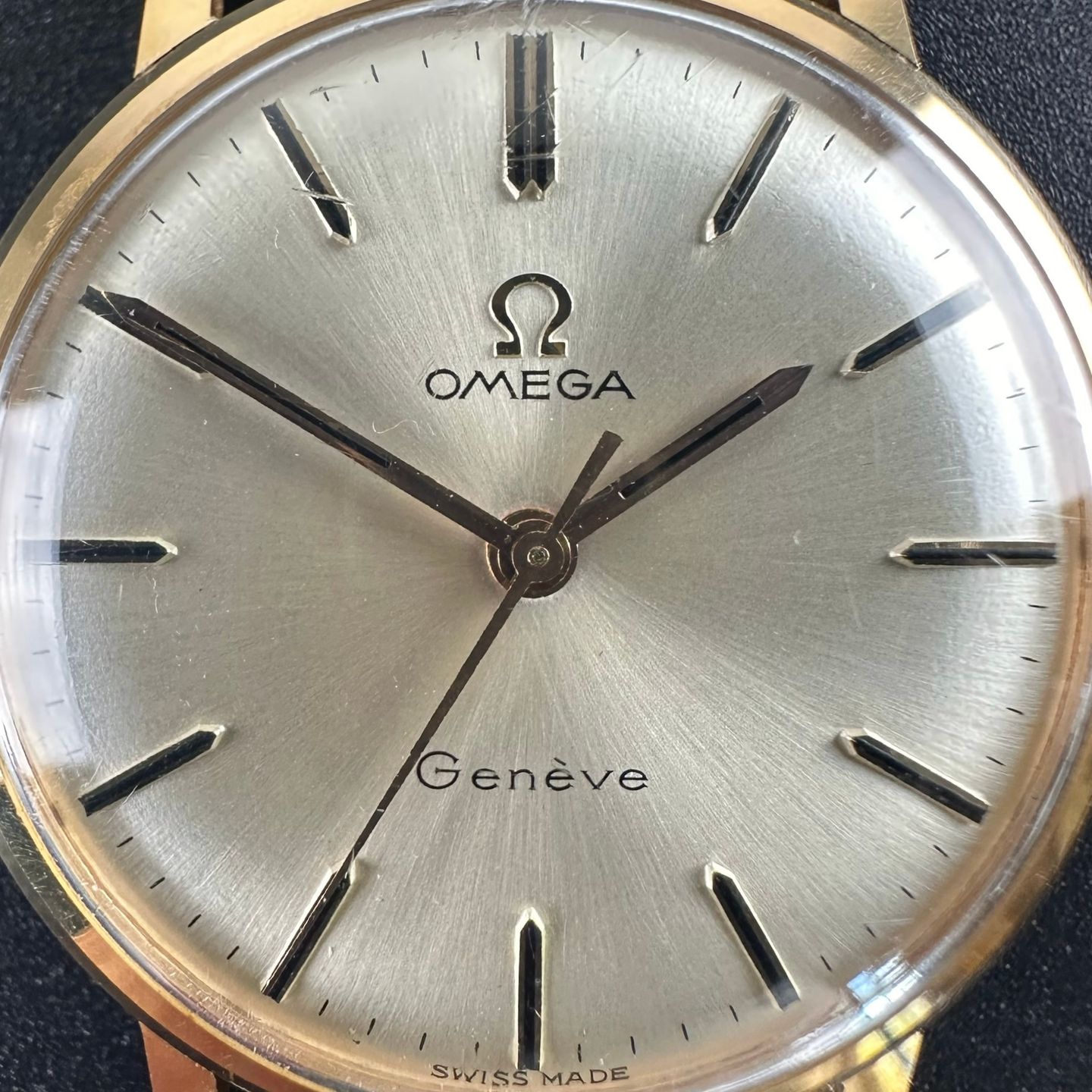 Omega Genève 18k Yellow Gold (1968) - White dial 32 mm Yellow Gold case (8/8)