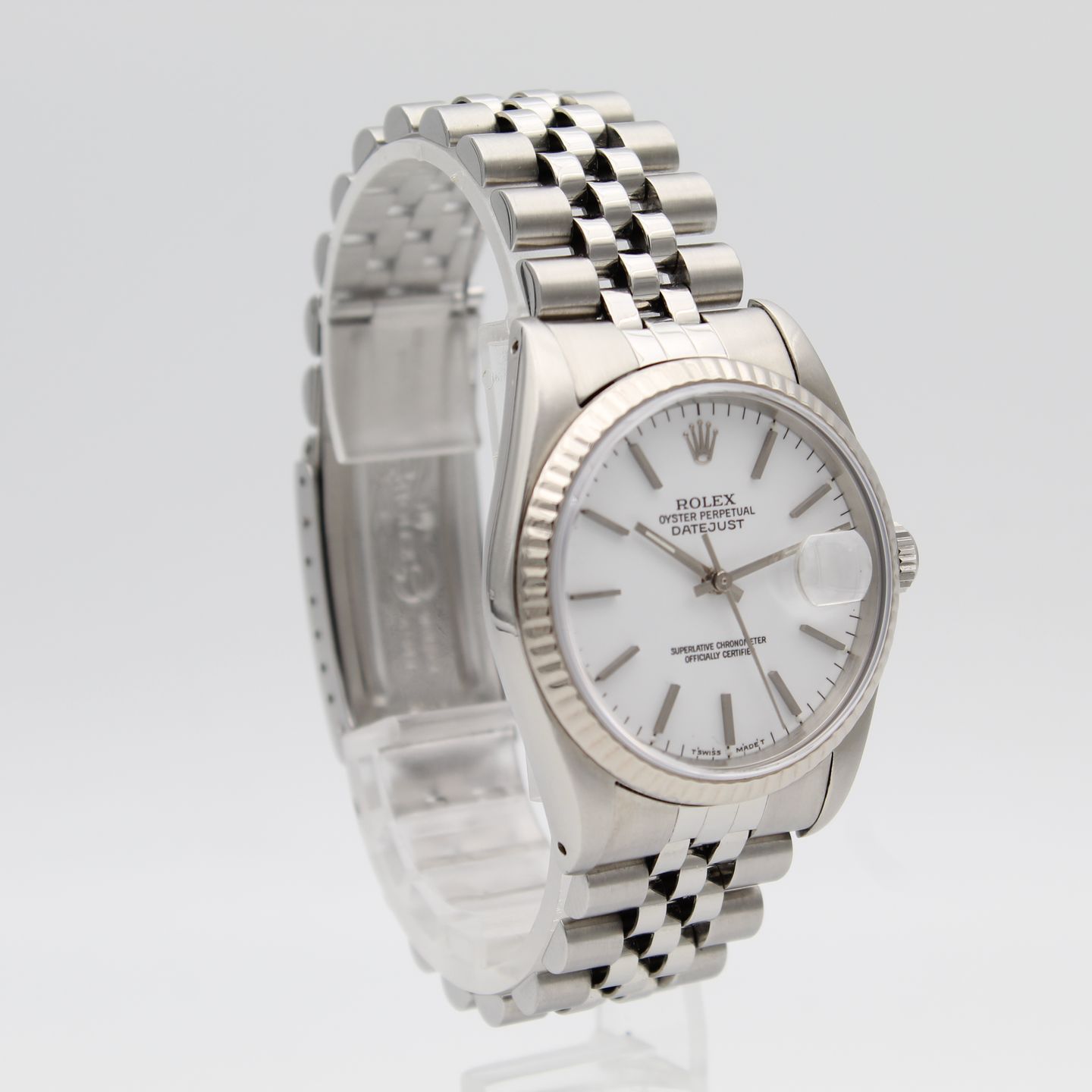 Rolex Datejust 36 16234 (1991) - Wit wijzerplaat 36mm Staal (3/8)