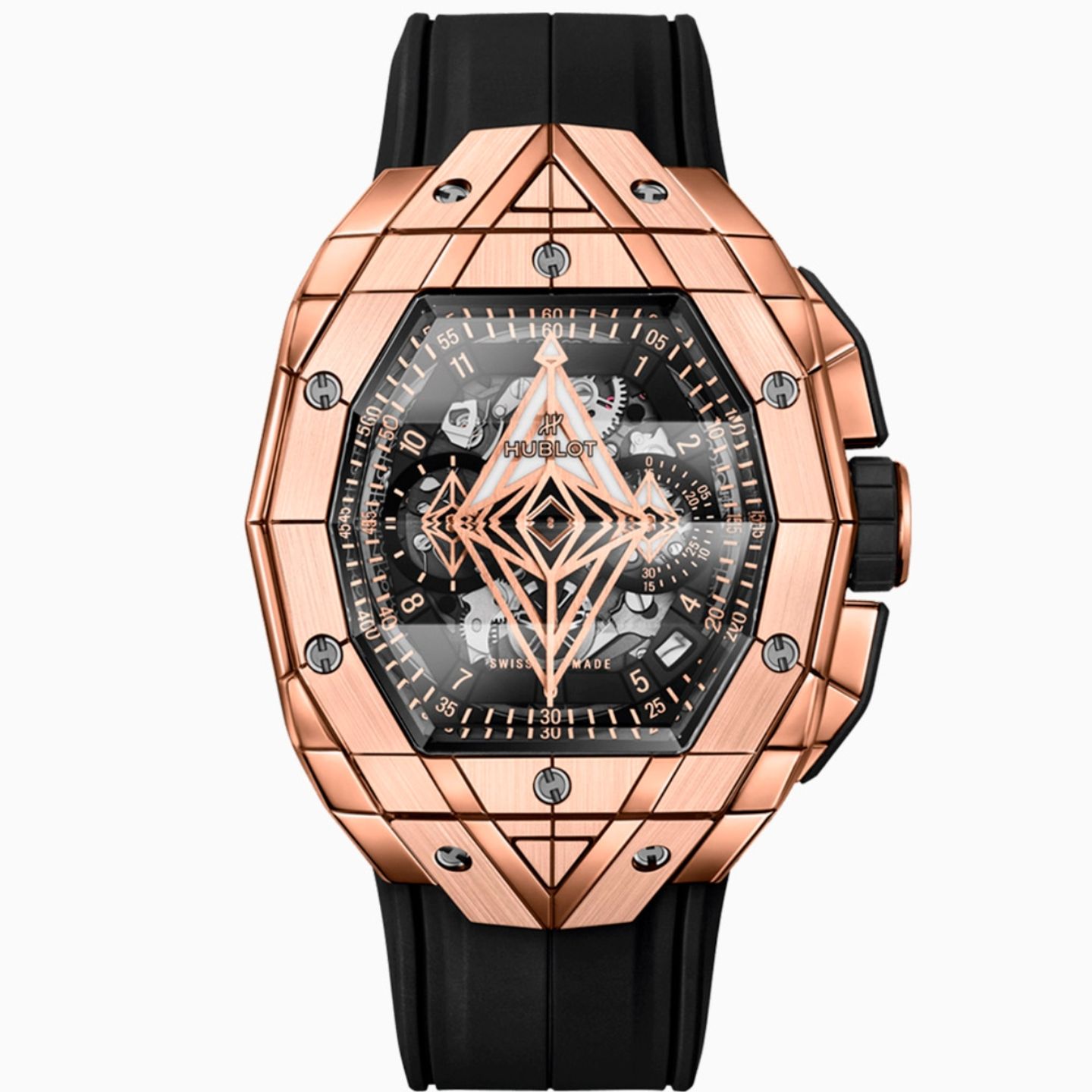 Hublot Big Bang Sang Bleu 648.OX.0108.RX.MXM23 (2023) - Transparant wijzerplaat Onbekend Roségoud (1/1)