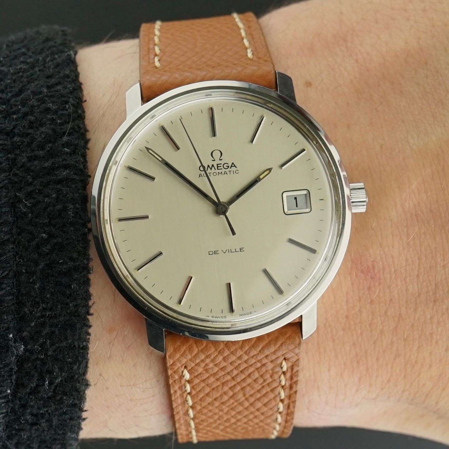 Omega De Ville 166.033 (1970) - White dial 34 mm Steel case (2/8)