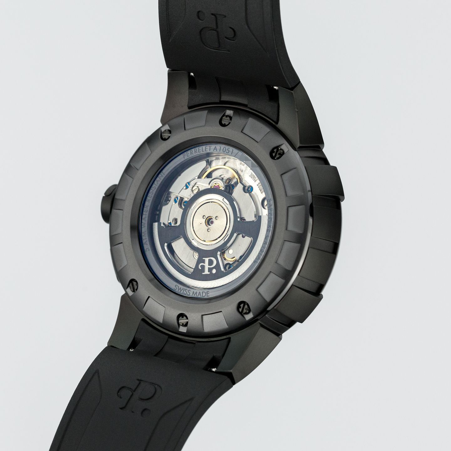 Perrelet Turbine A1051/3 (Unknown (random serial)) - Black dial 48 mm Steel case (4/8)