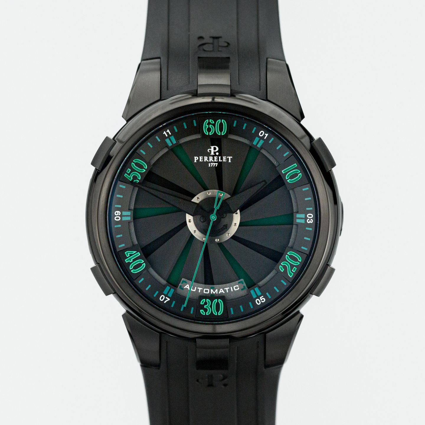 Perrelet Turbine A1051/3 (Unknown (random serial)) - Black dial 48 mm Steel case (1/8)