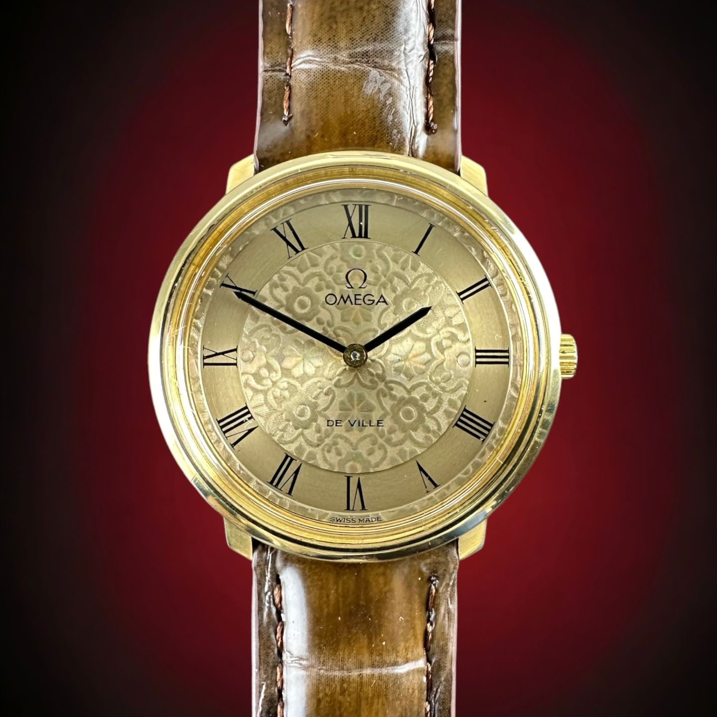 Omega De Ville 115.0001 (1971) - Gold dial 33 mm Gold/Steel case (1/8)