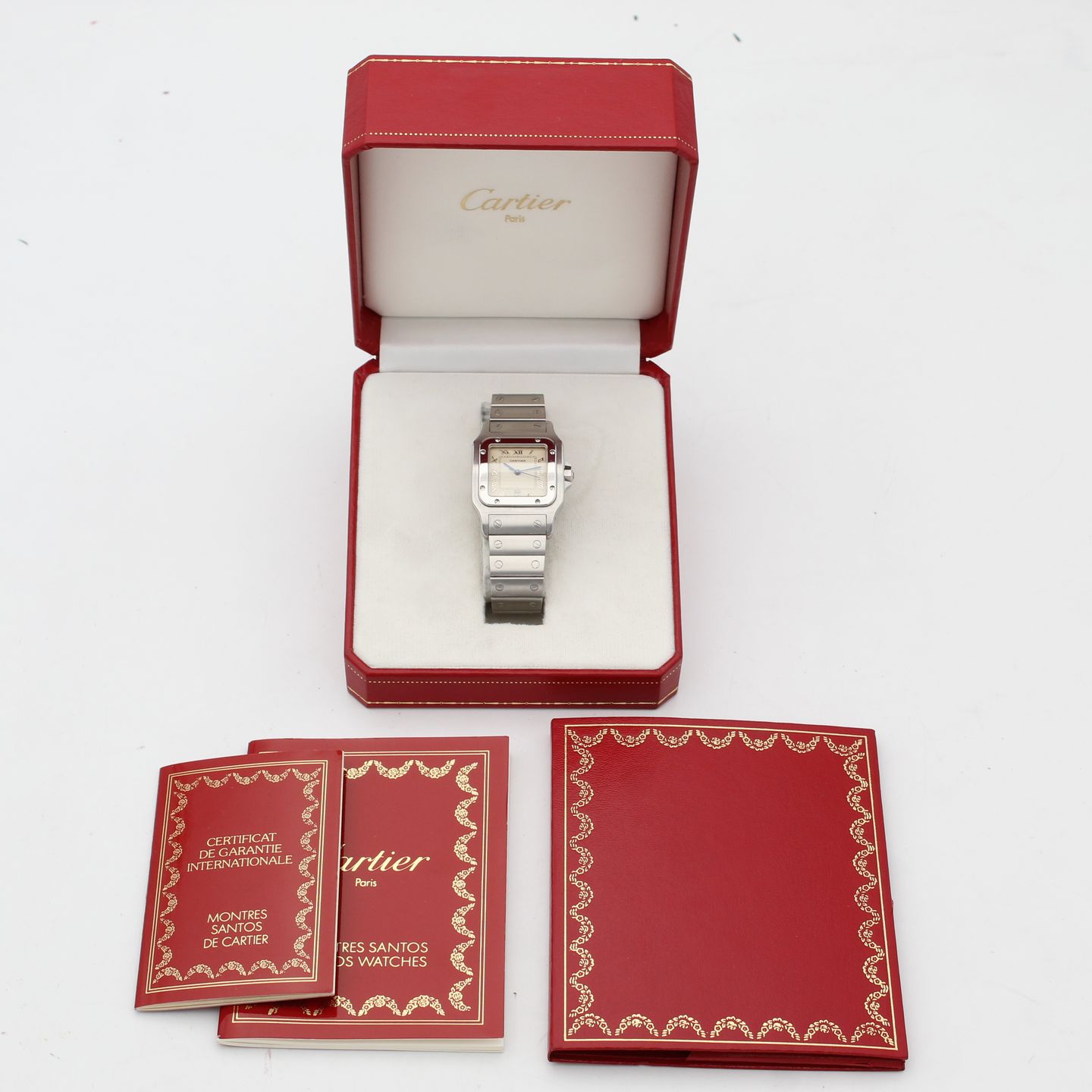 Cartier Santos Galbée 1564 (1995) - Beige dial 29 mm Steel case (8/8)