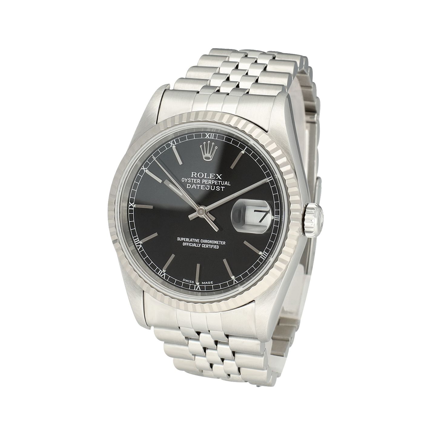 Rolex Datejust 36 16234 (2000) - Zwart wijzerplaat 36mm Staal (4/8)