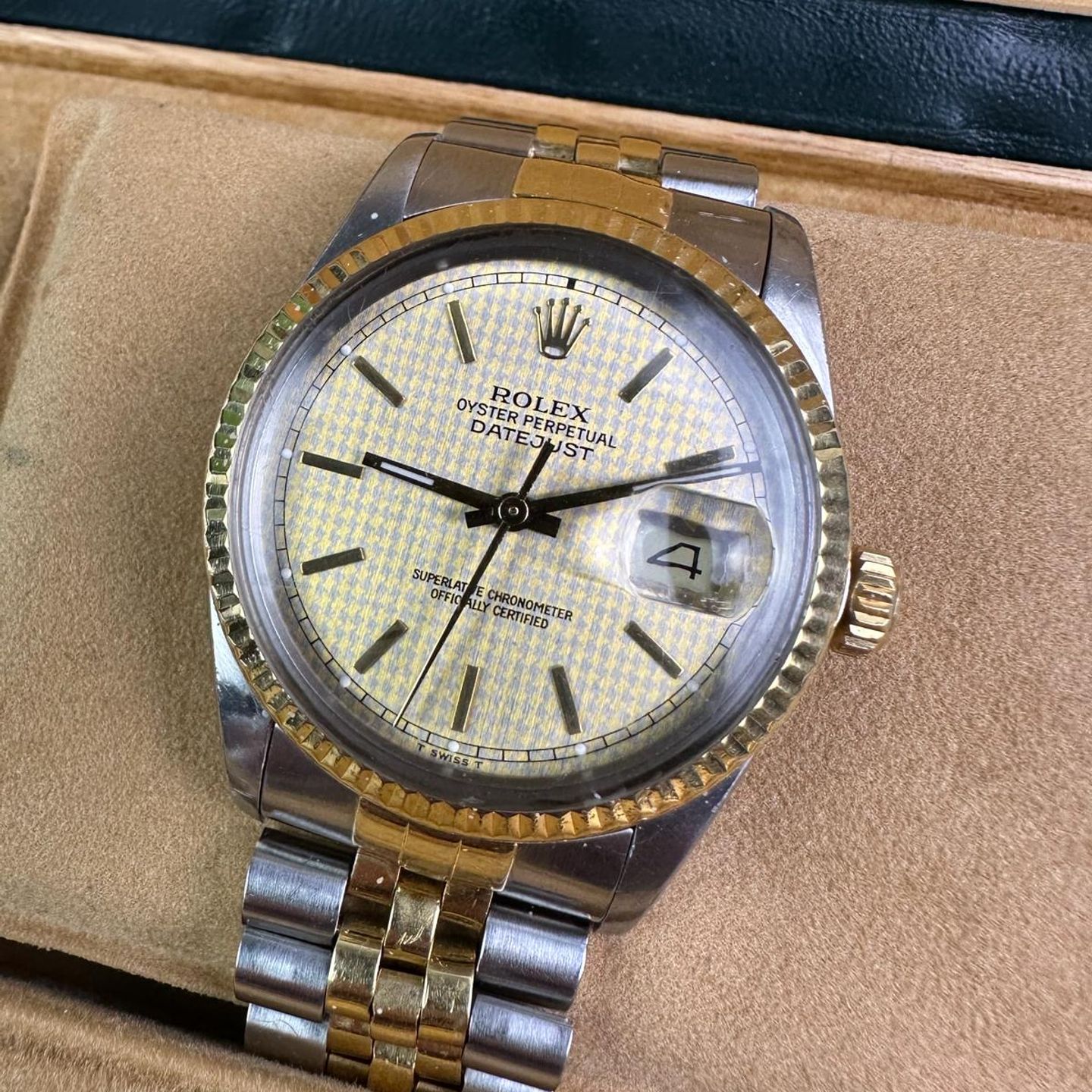 Rolex Datejust 1601 (Unknown (random serial)) - Champagne dial 36 mm Steel case (1/1)