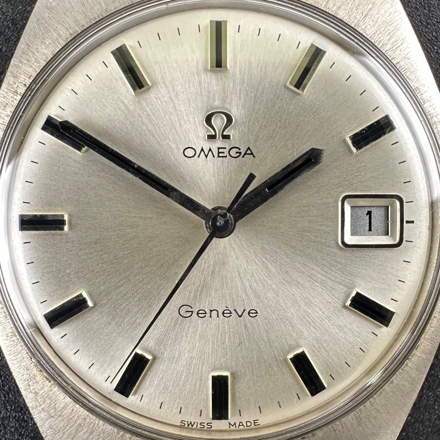 Omega Genève 136.041 (1969) - Wit wijzerplaat 35mm Staal (8/8)