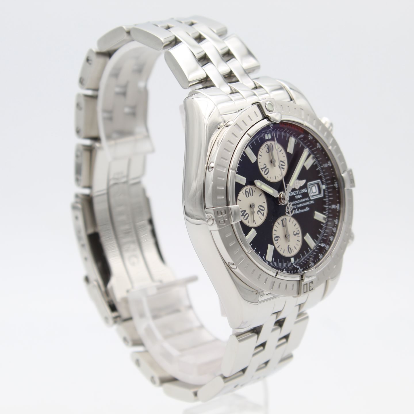 Breitling Chronomat Evolution A13356 (Unknown (random serial)) - Black dial 48 mm Steel case (2/8)