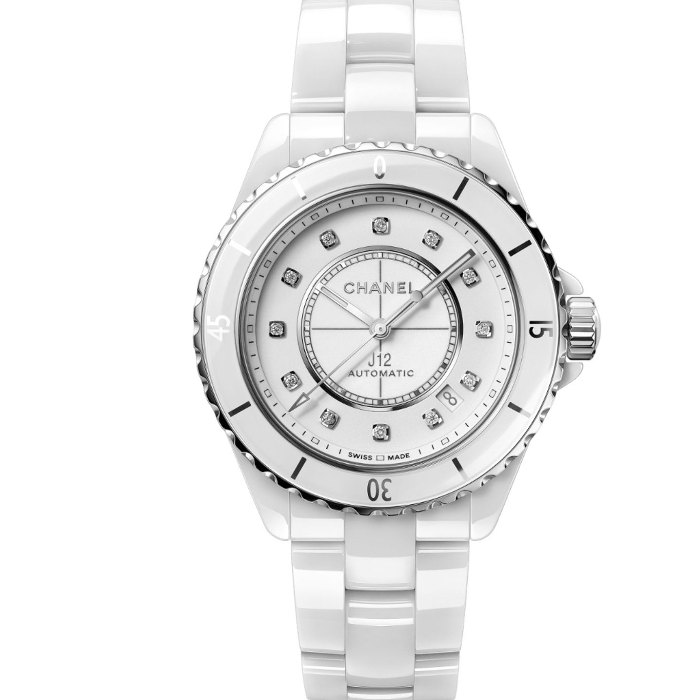 Chanel J12 H5705 (2021) - White dial 38 mm Steel case (1/1)