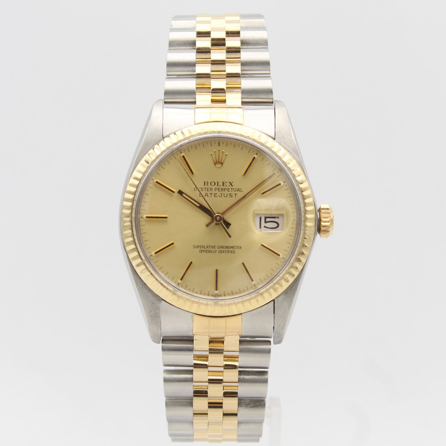 Rolex Datejust 36 16013 (1983) - 36mm Goud/Staal (1/8)
