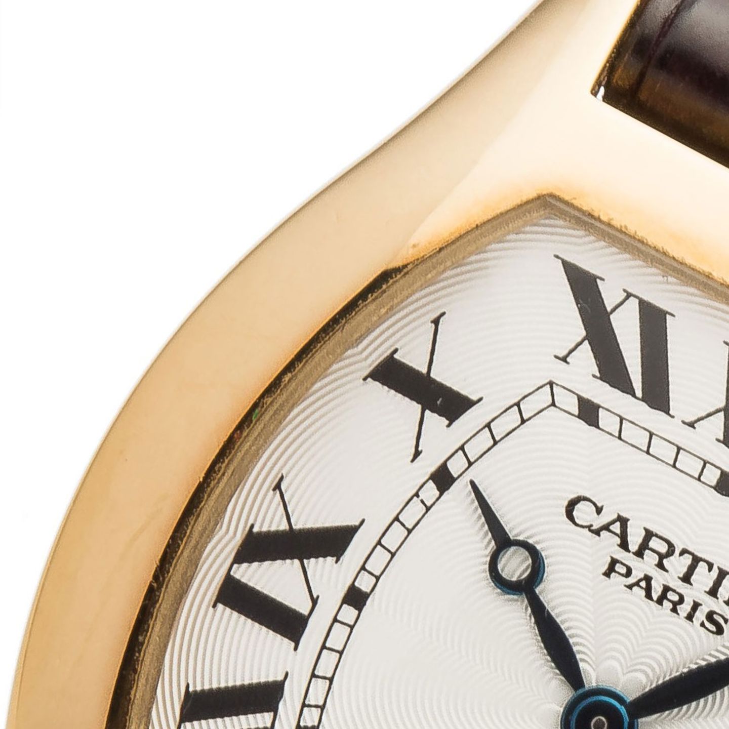Cartier Tortue 2496C (2010) - Silver dial 34 mm Yellow Gold case (5/6)