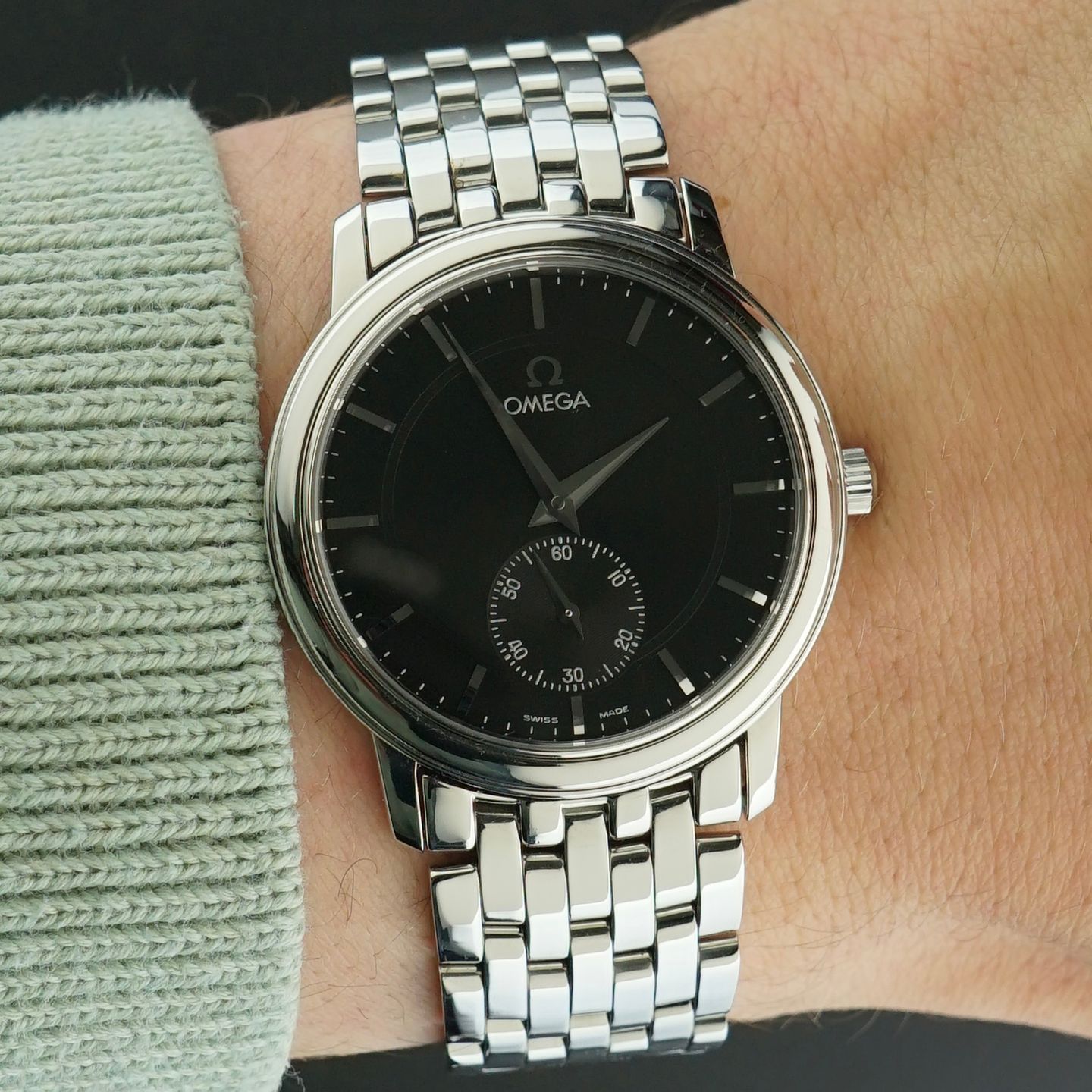 Omega De Ville Prestige 4820.51 (1998) - Black dial 34 mm Steel case (2/8)