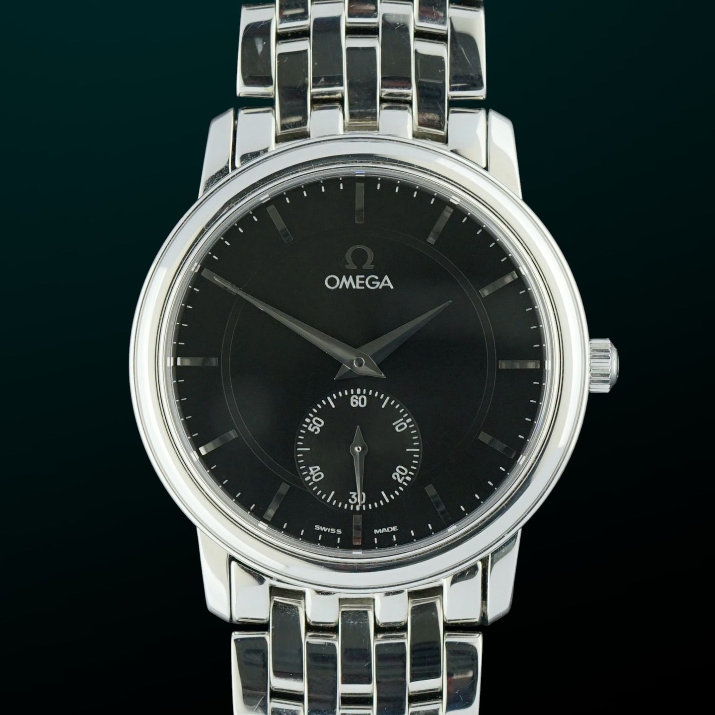 Omega De Ville Prestige 4820.51 (1998) - Black dial 34 mm Steel case (1/8)