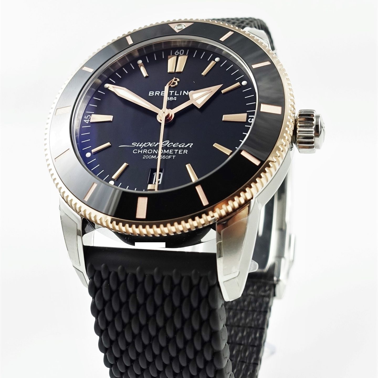 Breitling Superocean Heritage UB2030121B1S1 (2024) - Zwart wijzerplaat 44mm Staal (3/8)