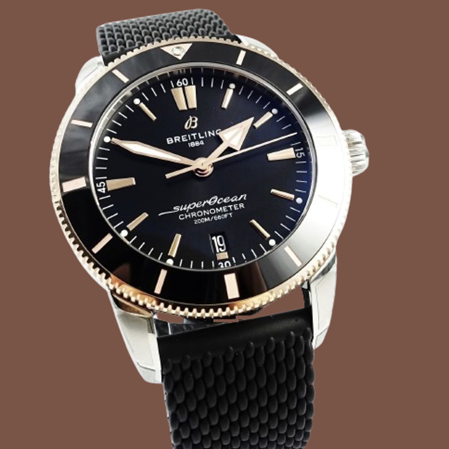 Breitling Superocean Heritage UB2030121B1S1 (2024) - Zwart wijzerplaat 44mm Staal (1/8)