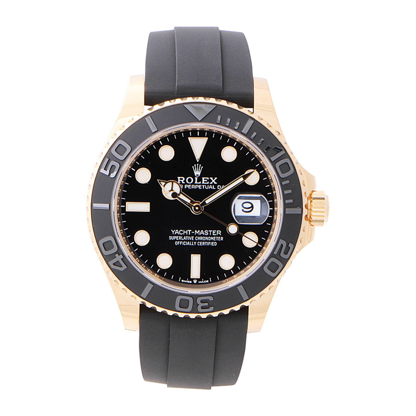 Rolex Yacht-Master 42 226658 (2024) - Black dial 42 mm Yellow Gold case (1/4)