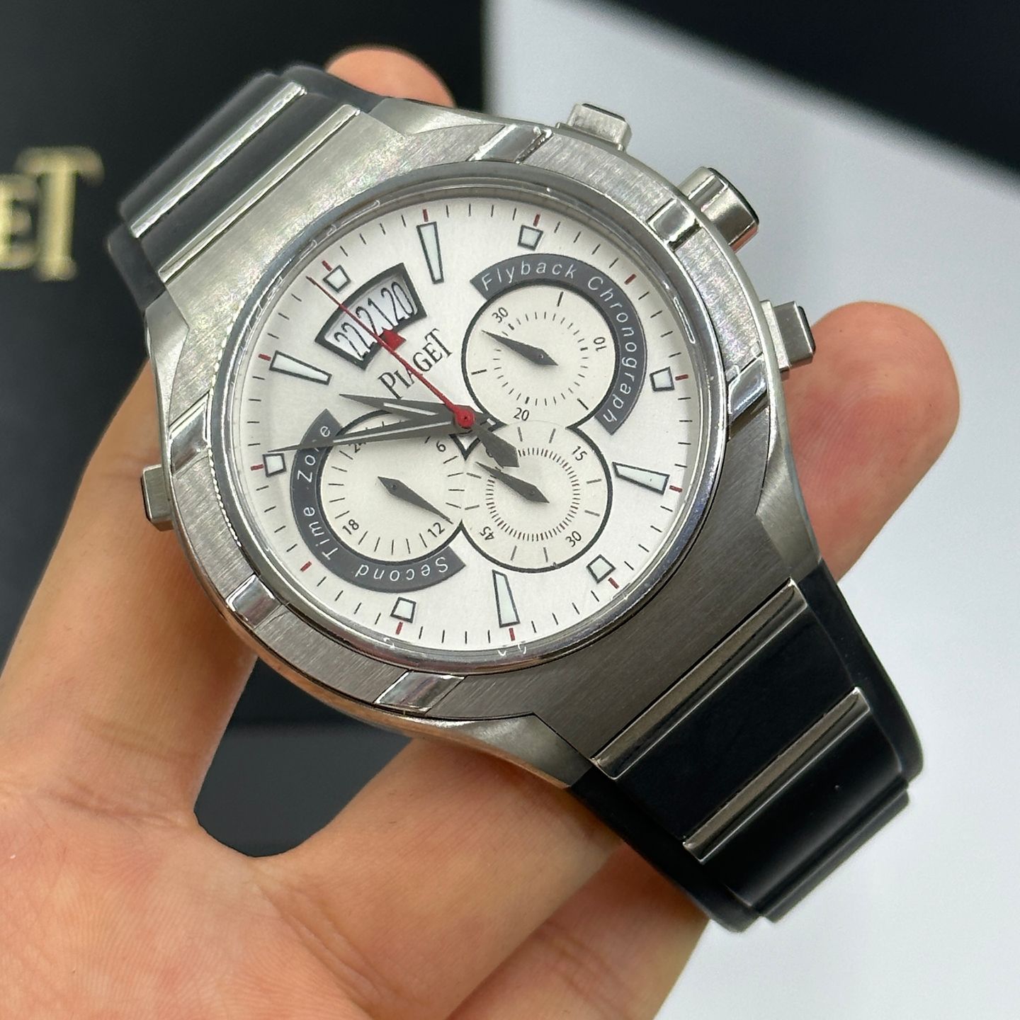 Piaget Polo FortyFive G0A34001 (2022) - Silver dial Unknown Titanium case (7/8)