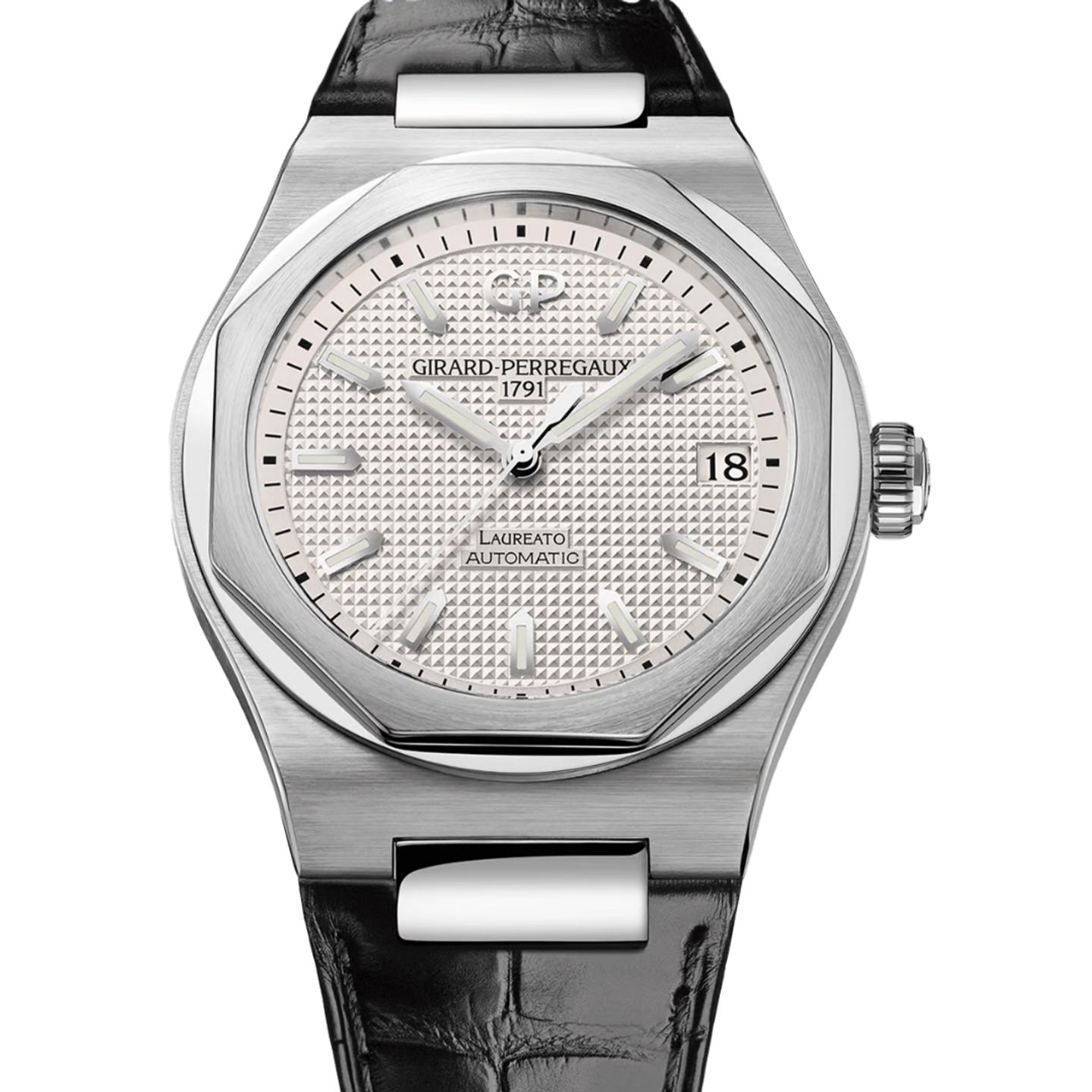 Girard-Perregaux Laureato 81010-11-131-BB6A (2022) - Zilver wijzerplaat 42mm Staal (1/1)