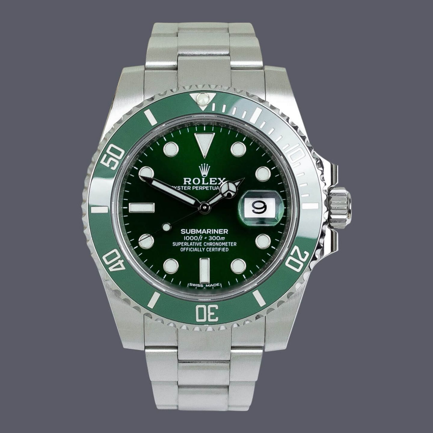 Rolex Submariner Date 116610LV (2018) - Green dial 40 mm Steel case (1/1)