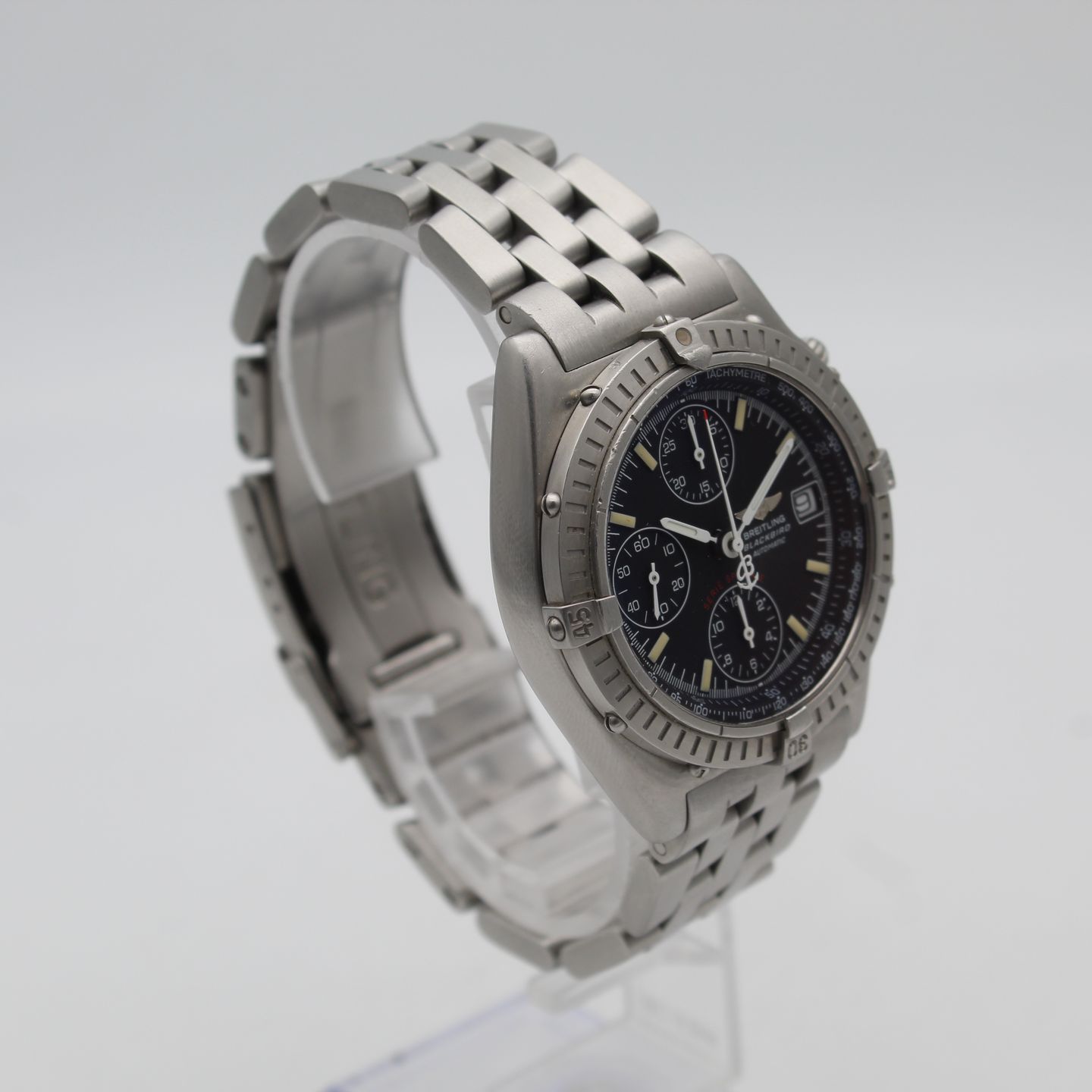 Breitling Blackbird A13350 (2000) - Zwart wijzerplaat 40mm Staal (3/8)