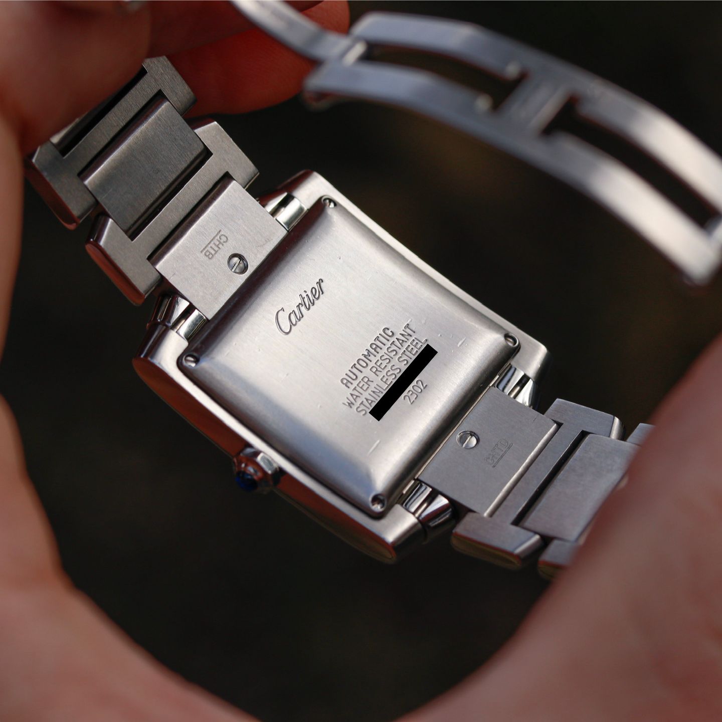 Cartier Tank Française W51002Q3 (2013) - Silver dial 28 mm Steel case (3/8)