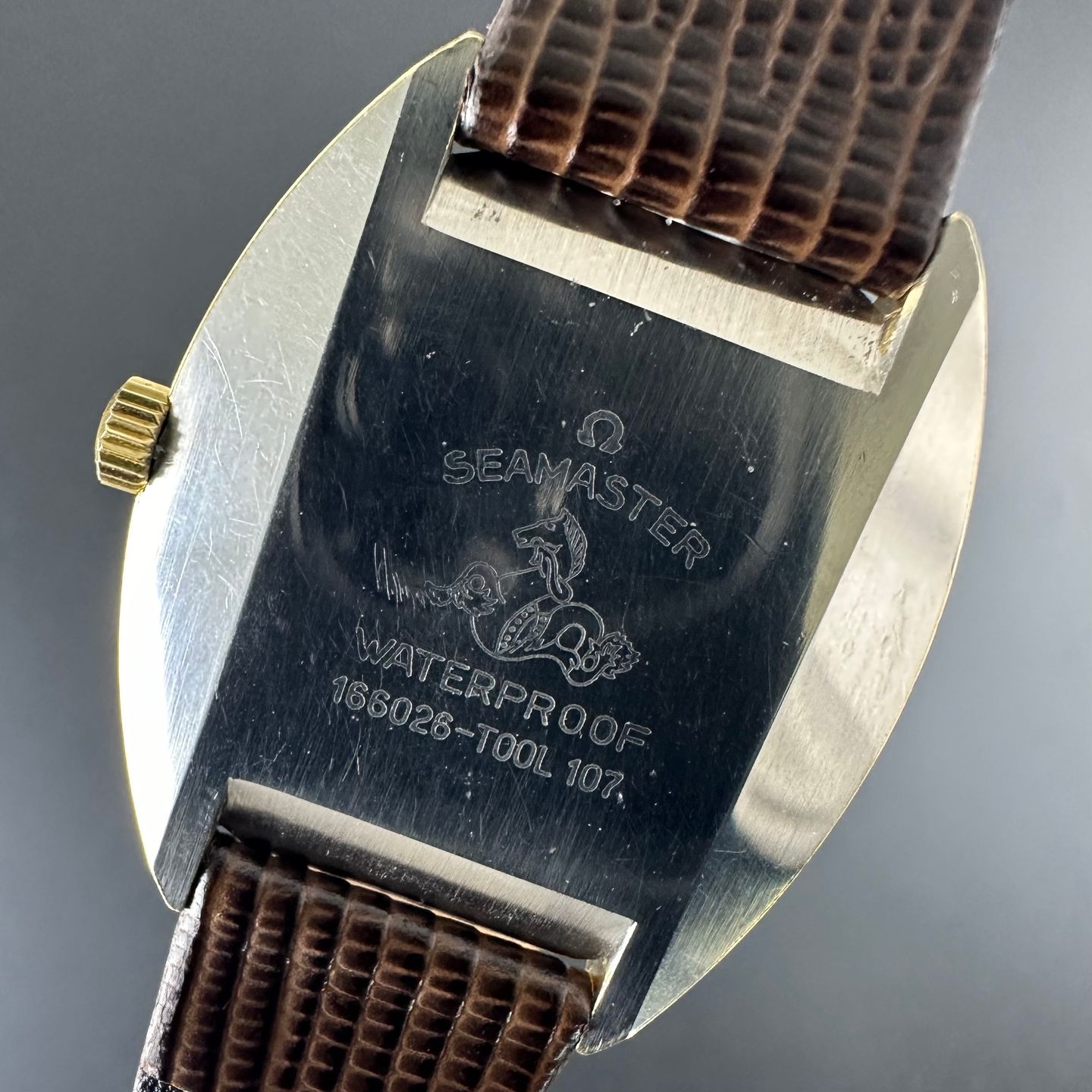 Omega Seamaster Cosmic 166.026 (1970) - Goud wijzerplaat 36mm Goud/Staal (3/8)