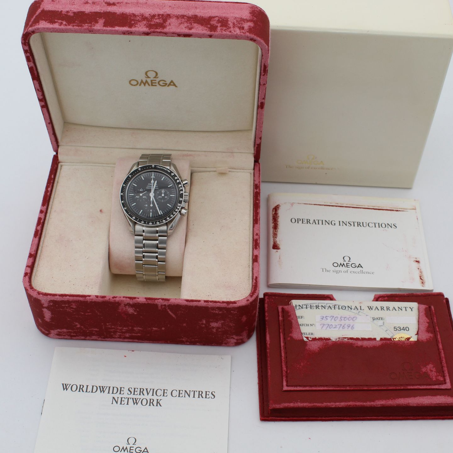 Omega Speedmaster Professional Moonwatch 3570.50.00 (2000) - Zwart wijzerplaat 42mm Staal (2/8)