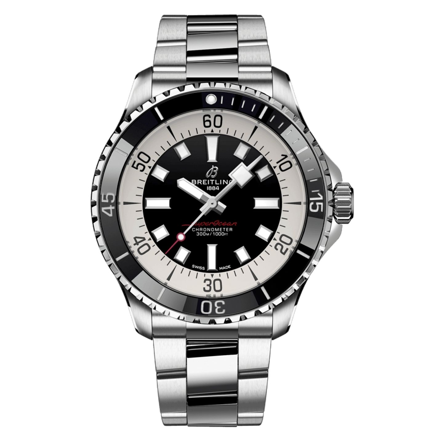 Breitling Superocean 44 A17376211B1A1 (2023) - Zwart wijzerplaat 44mm Staal (1/1)