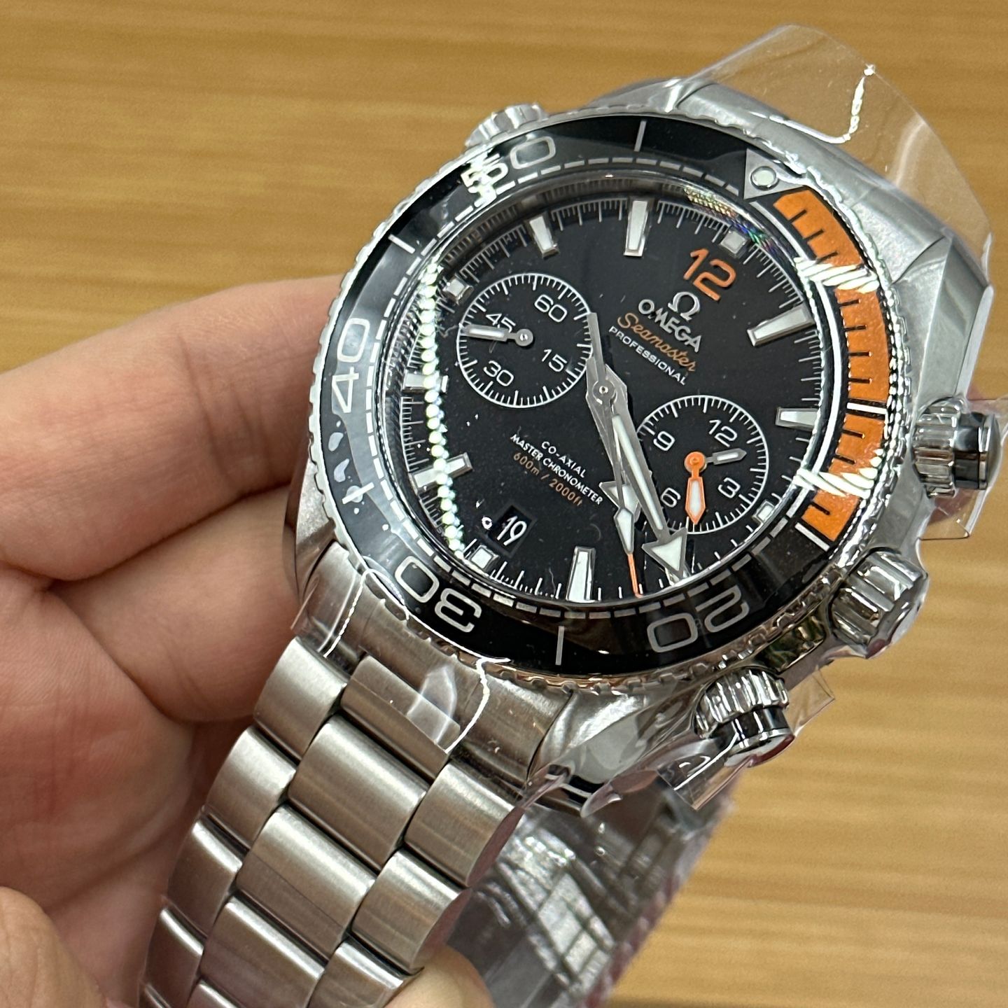 Omega Seamaster Planet Ocean Chronograph 215.30.46.51.01.002 (2023) - Zwart wijzerplaat 46mm Staal (7/8)