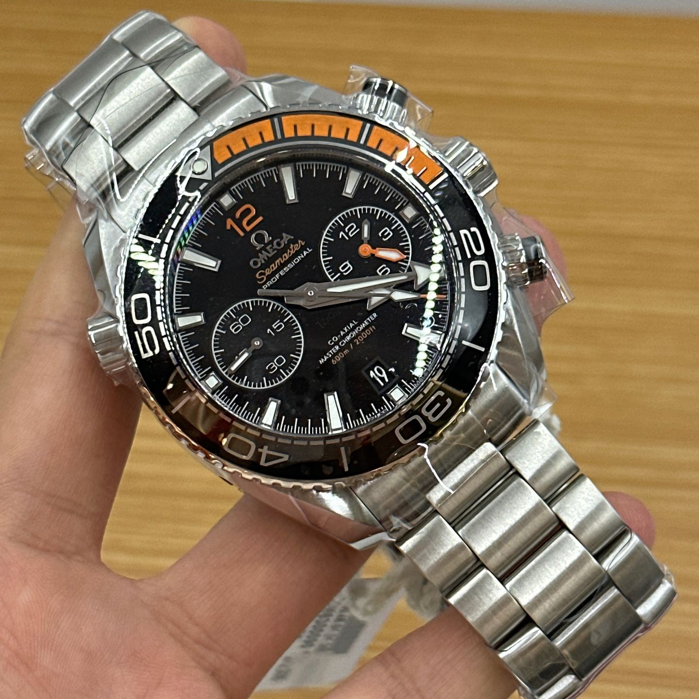 Omega Seamaster Planet Ocean Chronograph 215.30.46.51.01.002 (2023) - Zwart wijzerplaat 46mm Staal (8/8)