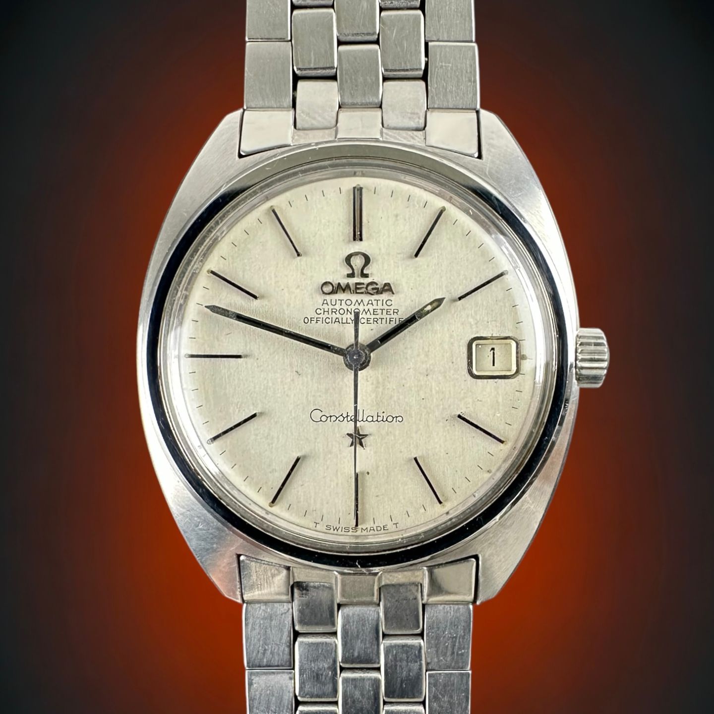 Omega Constellation 168.017 (1966) - Wit wijzerplaat 35mm Staal (1/8)