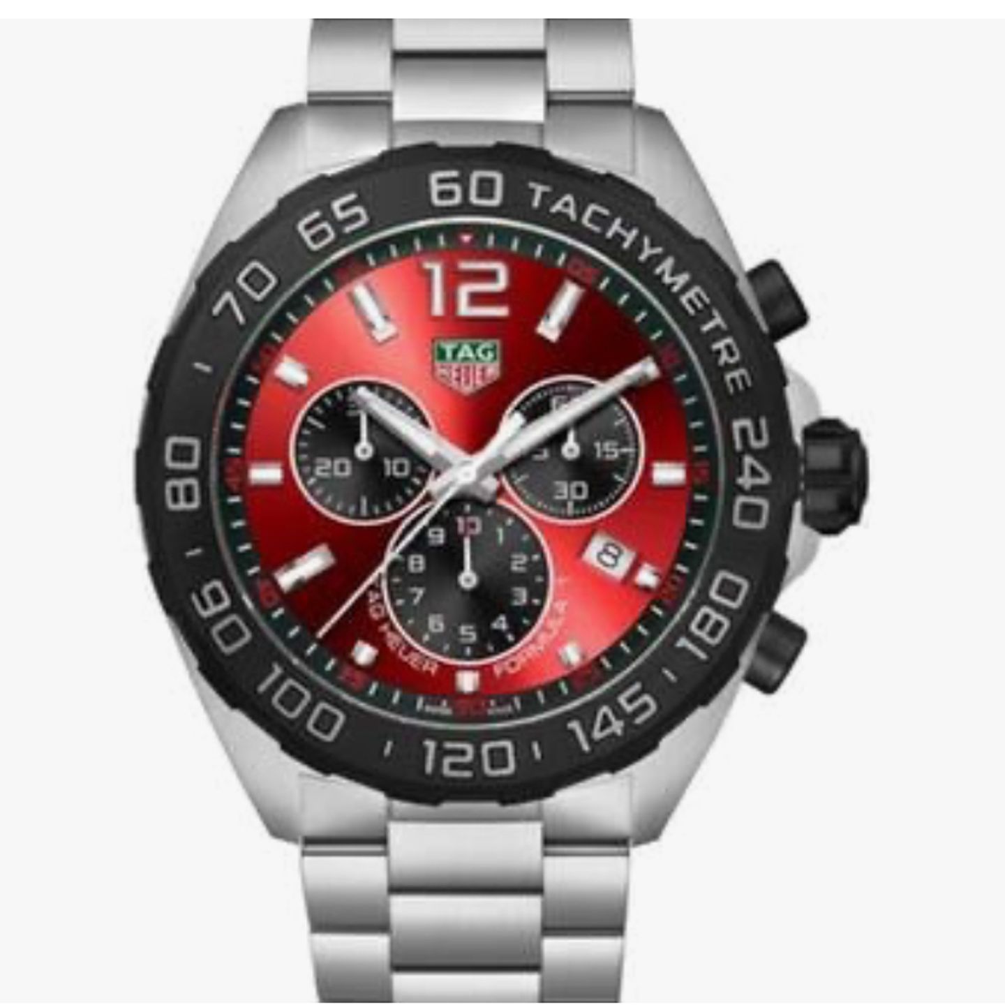 TAG Heuer Formula 1 Quartz CAZ101AN.BA0842 (2024) - Rood wijzerplaat 43mm Staal (1/1)