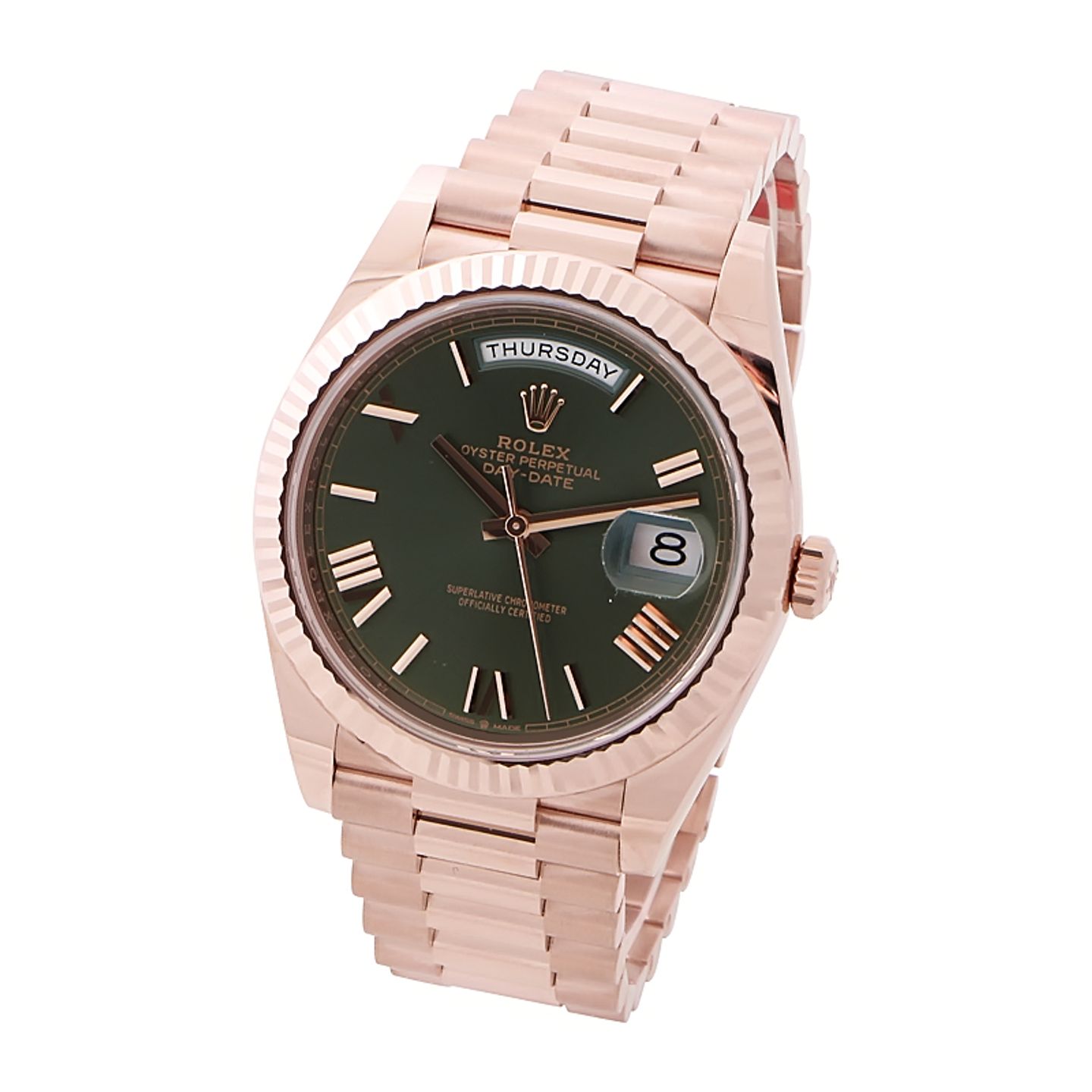 Rolex Day-Date 40 228235 (2023) - Groen wijzerplaat 40mm Roségoud (2/4)