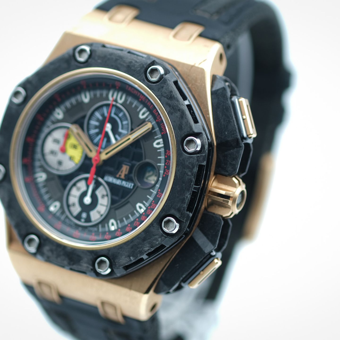 Audemars Piguet Royal Oak Offshore Chronograph 2629RO.00.A001VE.01 (2011) - Zwart wijzerplaat 44mm Geelgoud (5/8)