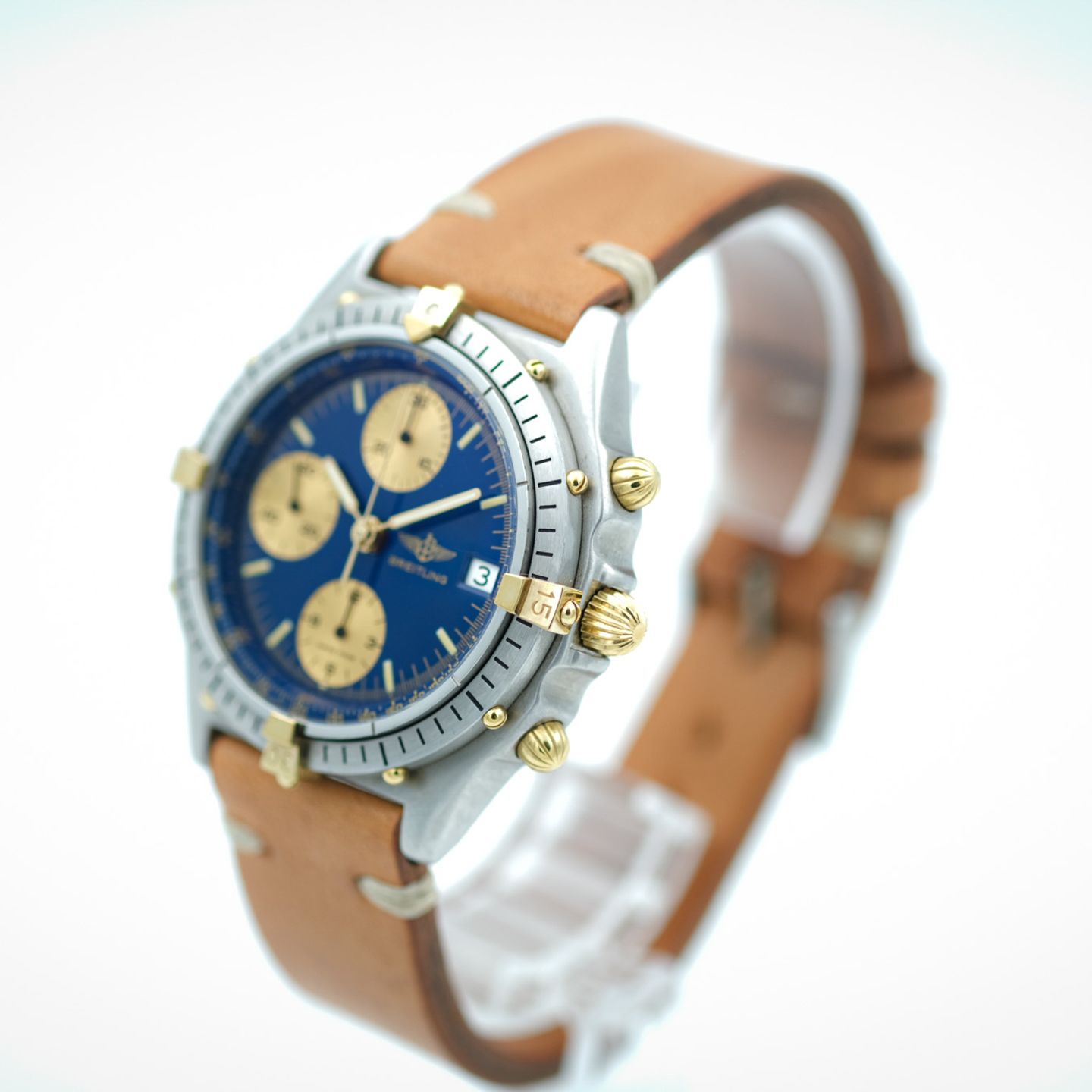 Breitling Chronomat 81950 (1988) - Blue dial 39 mm Steel case (8/8)