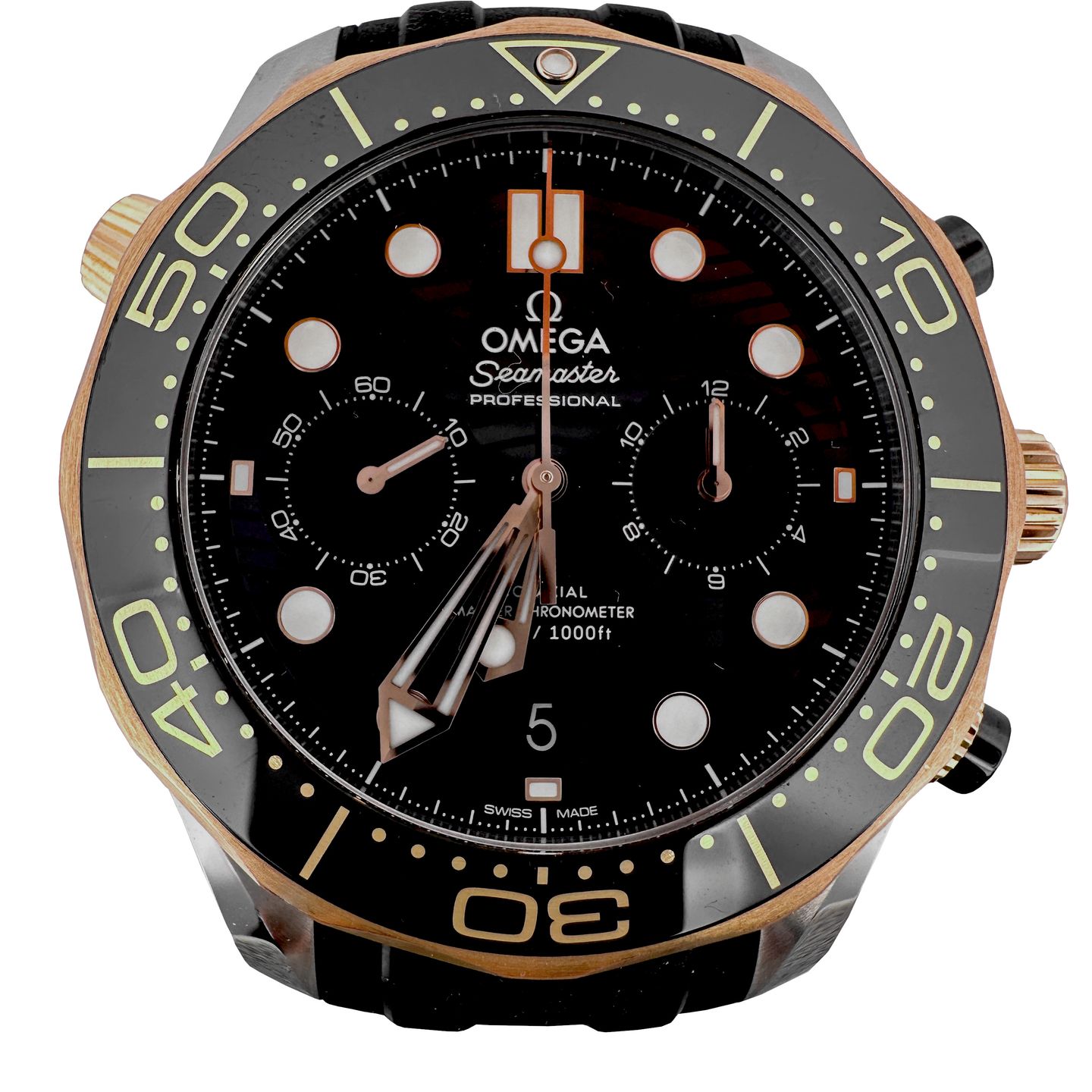 Omega Seamaster Diver 300 M 210.22.44.51.01.001 (2024) - Black dial 44 mm Gold/Steel case (2/7)