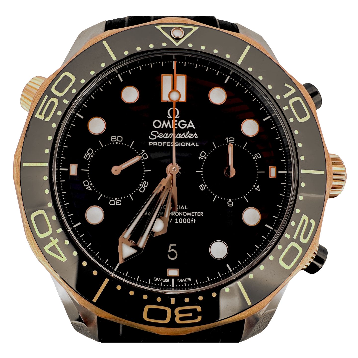 Omega Seamaster Diver 300 M 210.22.44.51.01.001 (2024) - Black dial 44 mm Gold/Steel case (1/7)