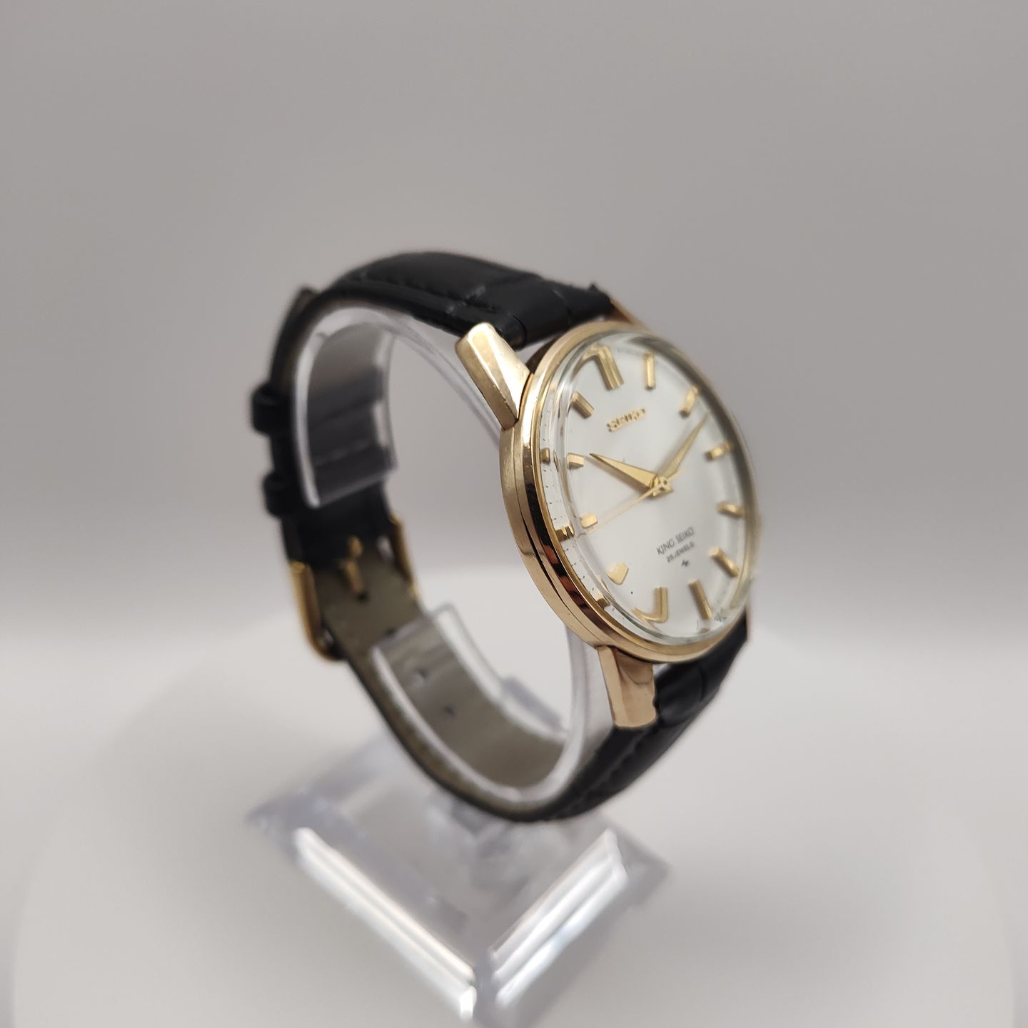 Seiko King Seiko "King Seiko" KS 44-2000R Vintage Serviced (1965) - White dial 44 mm Steel case (6/8)