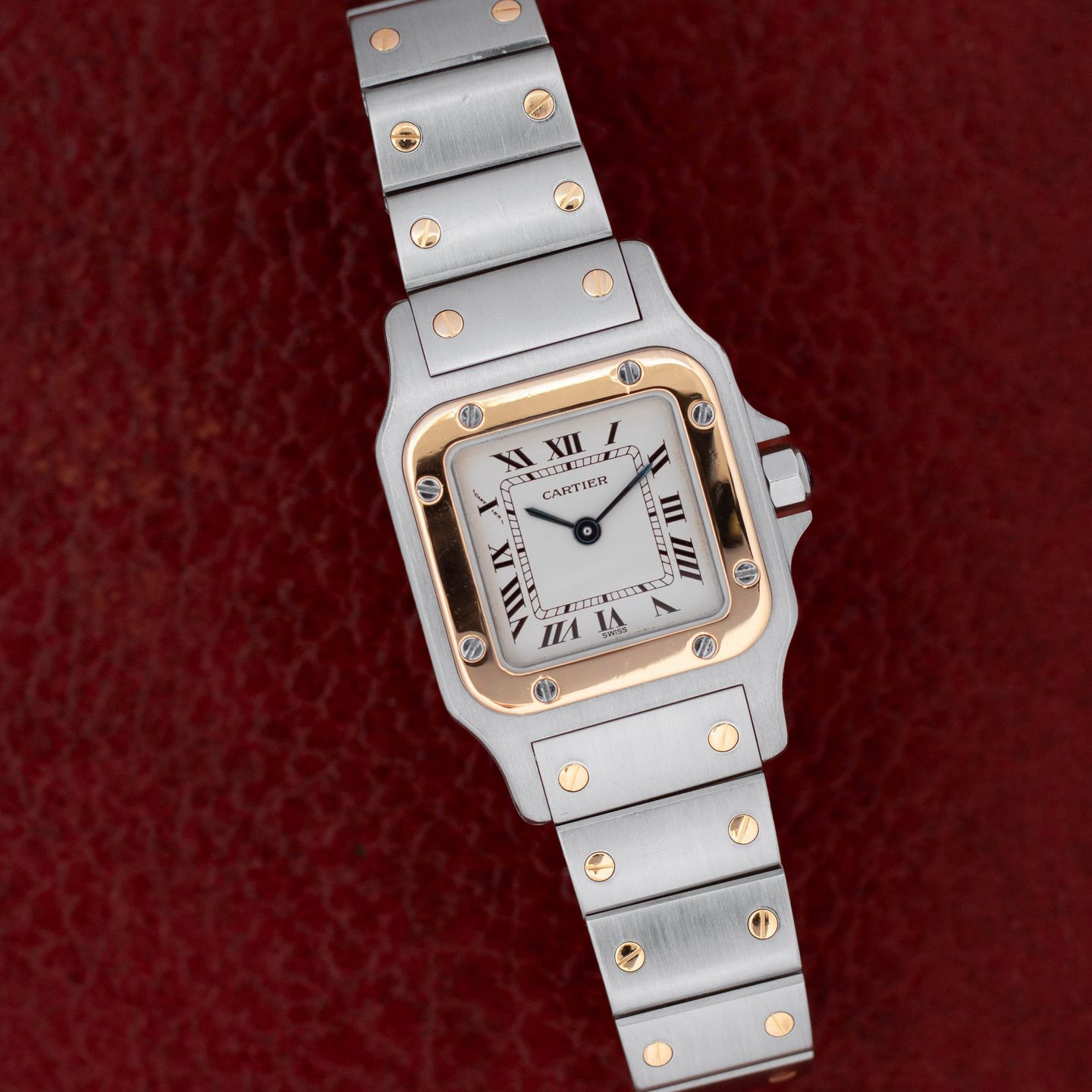 Cartier Santos Galbée 1057930 (Unknown (random serial)) - White dial 24 mm Steel case (1/8)