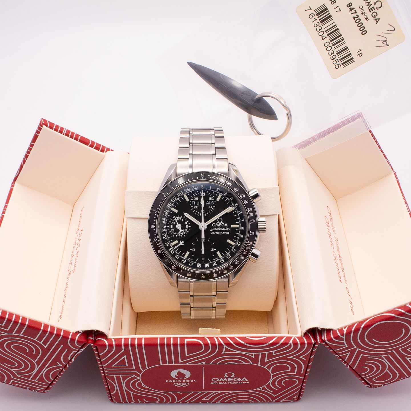 Omega Speedmaster Day Date 3520.50.00 (1999) - Black dial 39 mm Steel case (8/8)