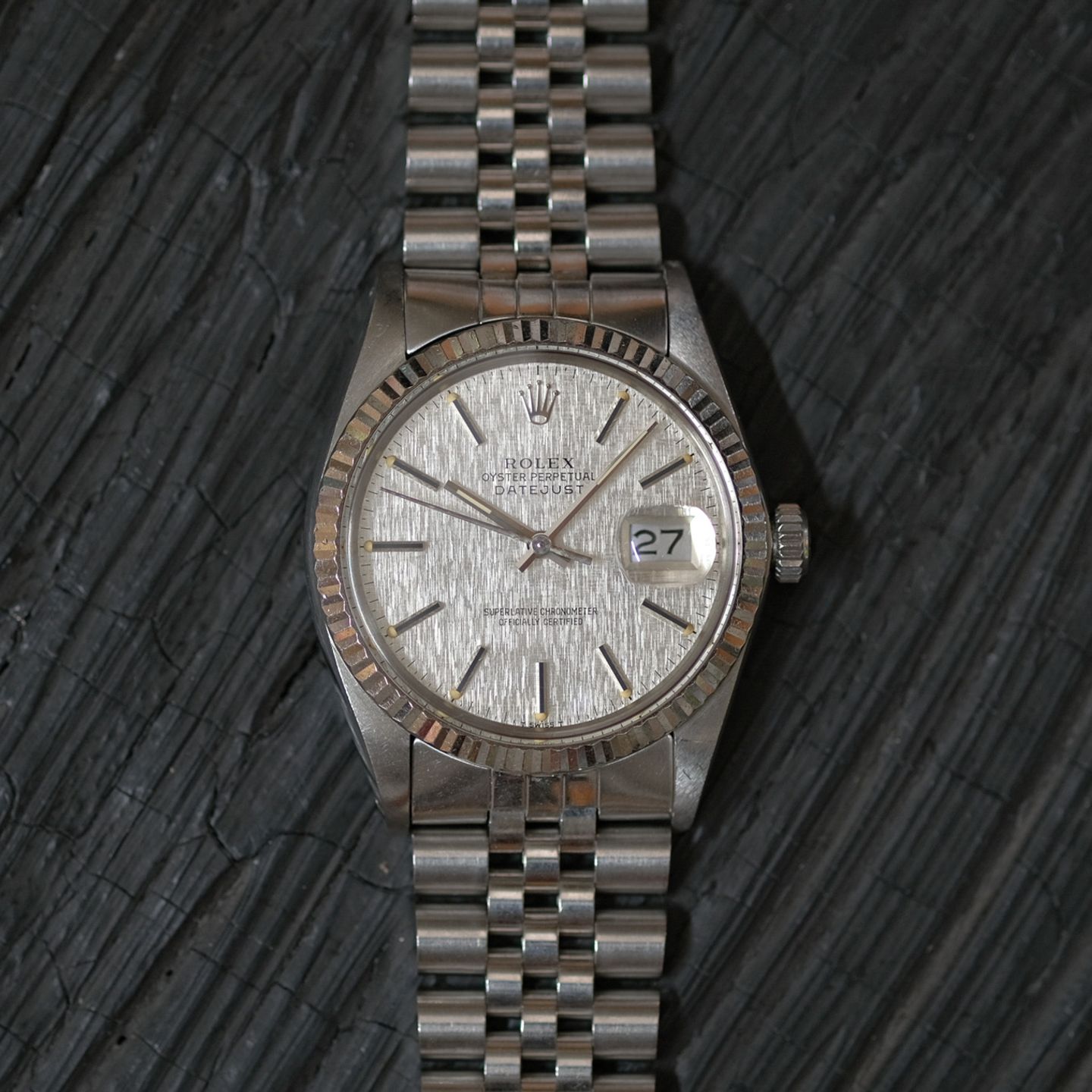 Rolex Datejust 36 16014 (1985) - Zilver wijzerplaat 36mm Staal (2/8)