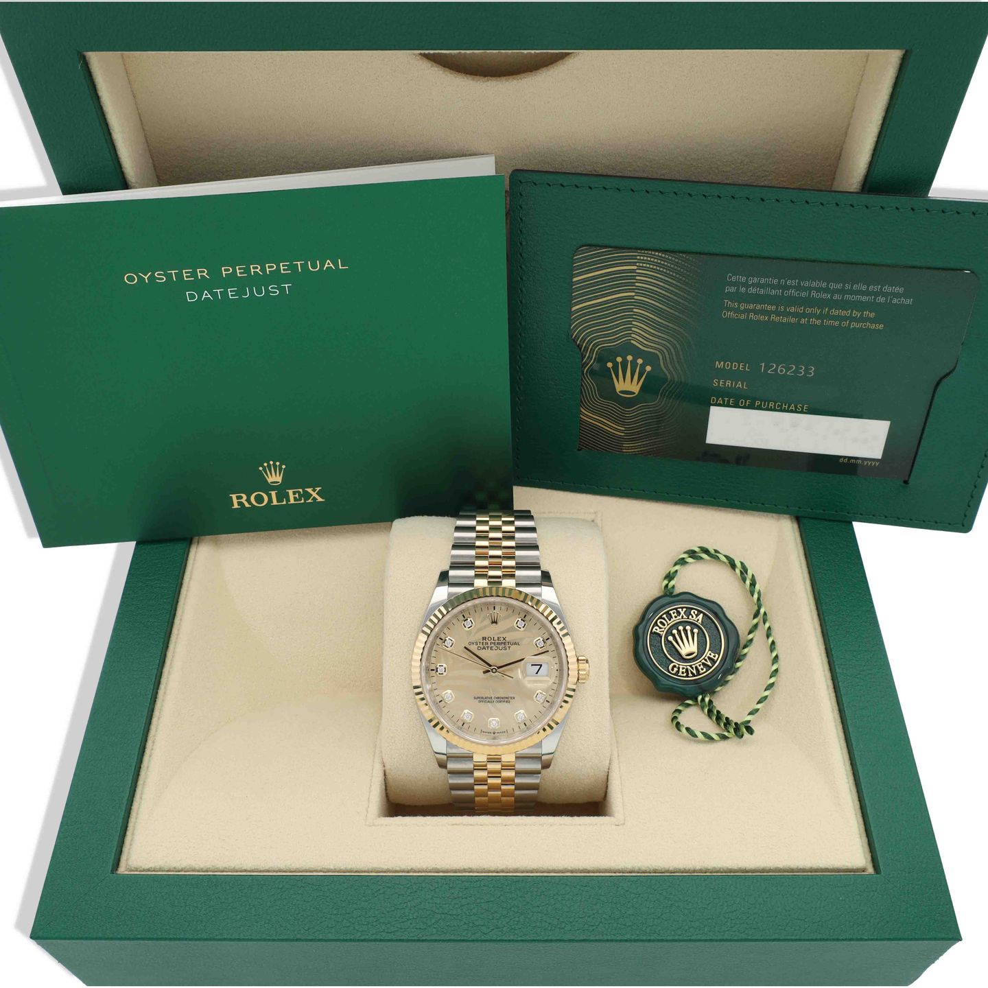 Rolex Datejust 36 126233 (2023) - Champagne dial 36 mm Steel case (8/8)