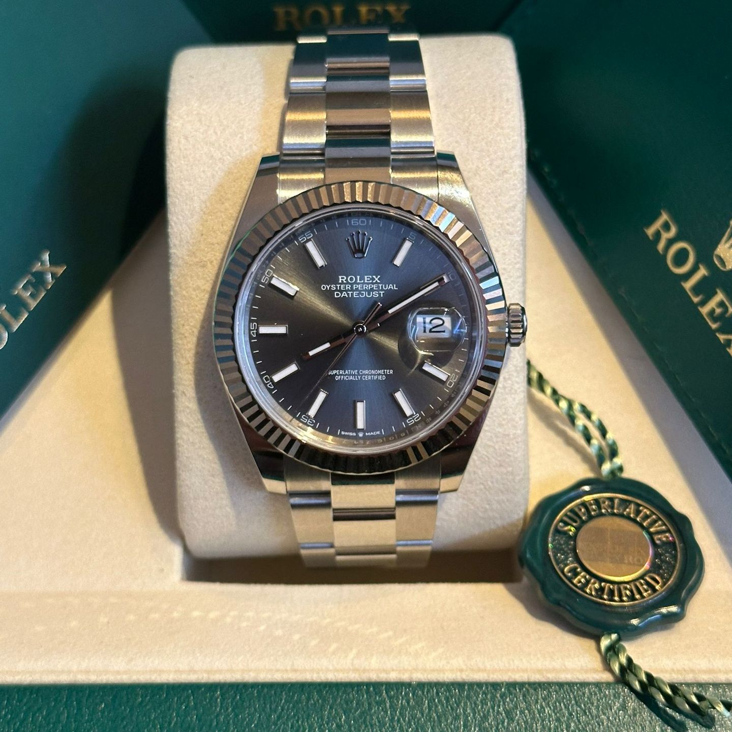 Rolex Datejust 41 126334 (2026) - Grey dial 41 mm Steel case (4/6)